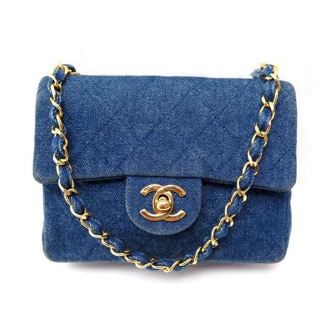 sac chanel petit shopping|chanel denim shopping bags.